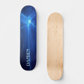 Cool Blue Abstract Skateboard (Voorkant)
