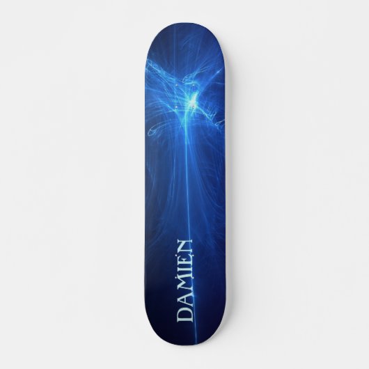 Cool Blue Abstract Skateboard (Voorkant)