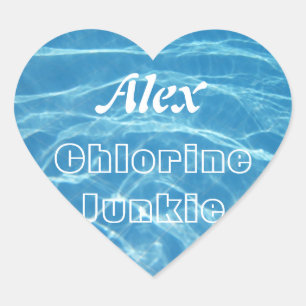 Cool Blue Aquatic Pool Water Swimming Clear Cool B Hart Sticker