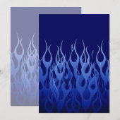 Cool Blue Automotive Racing Flames (Voorkant / Achterkant)