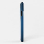 Cool Blue-Black Grainy Vignette Case-Mate iPhone Case (Achterkant/rechts)