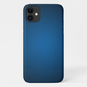 Cool Blue-Black Grainy Vignette iPhone 11 Hoesje
