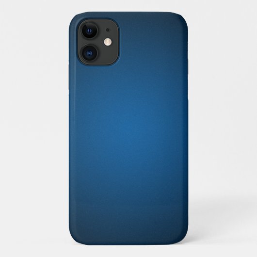 Cool Blue-Black Grainy Vignette Case-Mate iPhone Case (Achterkant)