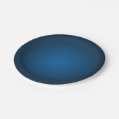 Cool Blue-Black Grainy Vignette Papieren Bordje (Gekanteld)