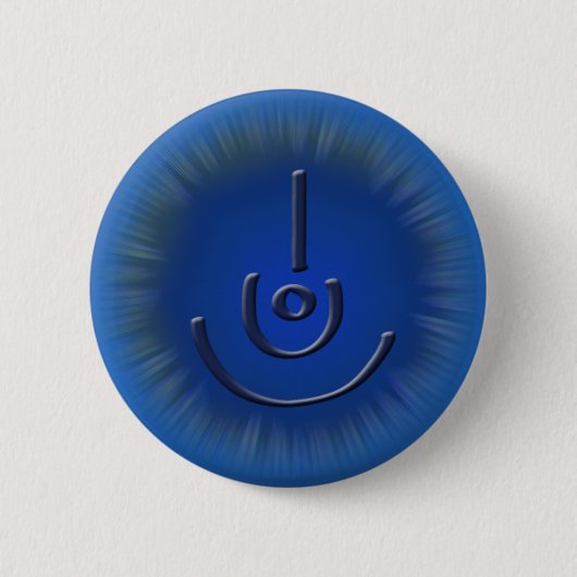 Cool Blue Blessed Symbol Button (Voorkant)