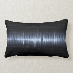 Cool Blue Electrocardiogram Cardioloog Mannen Kussen