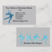 Cool Blue Figater Skater Visitekaartje (Voorkant / Achterkant)