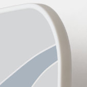 Cool Blue Green Curved Stripes Abstract Waves Naam Pickleball Paddle (Links Detail)