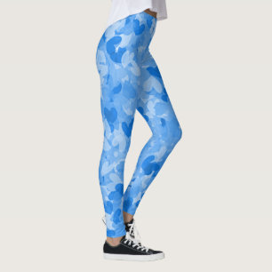 Cool Blue Hearts Patroon Meisjes mode Blauwe Vrouw Leggings