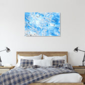 Cool Blue Iceberg Canvas Afdruk (Insitu (Slaapkamer))