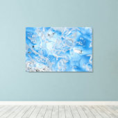 Cool Blue Iceberg Canvas Afdruk (Insitu (Houten vloer))