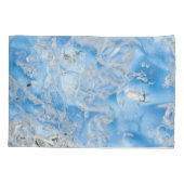 Cool Blue Iceberg Kussensloop (Achterkant-Links)
