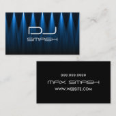 Cool Blue Lights DJ Music Visitekaartje (Voorkant / Achterkant)