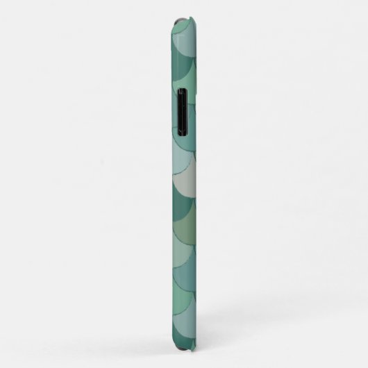 Cool Blue Merman Fish Scales Pattern Case-Mate iPhone Case (Achterkant/rechts)