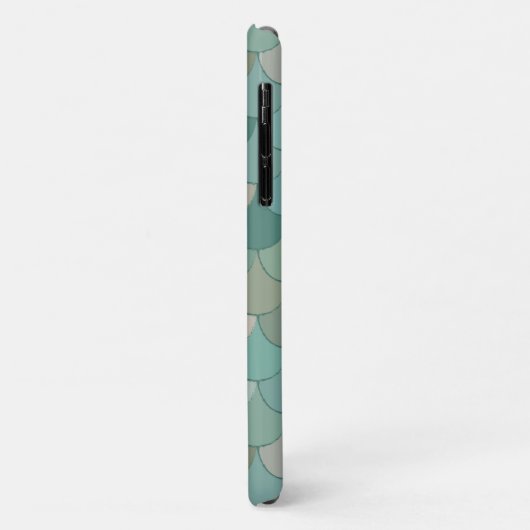 Cool Blue Merman Fish Scales Pattern Case-Mate iPhone Case (Achterkant/links)