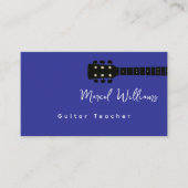 Cool Blue Music Carte de visite pour les professeu (Devant)