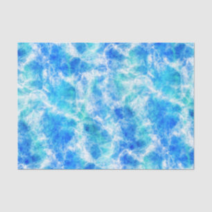 Cool Blue Ocean Surf Waves Pattern Tissuepapier