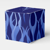 Cool Blue op Blue Racing Flames Bedankdoosjes (Voorkant Zijde)