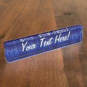 Cool Blue op Blue Racing Flames Naambordje (Zijkant)