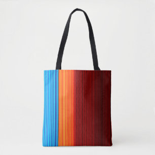 COOL Blue Oranje Yellow Red Black Stripes Draagtas