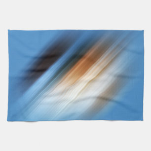 COOL Blue Oranje Yellow Red Black Stripes Theedoek