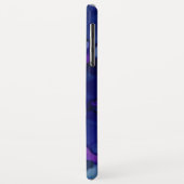 Cool Blue & Paarse Waterverf Ink Splash Pattern Case-Mate iPhone Case (Achterkant/links)