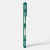 Cool Blue Polka Dot en Stripe Patroon Case-Mate iPhone Case (Achterkant / Rechts)