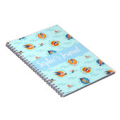 Cool Blue-poolpartij Summer vibe Notitieboek (Rechterzijde)