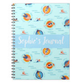 Cool Blue-poolpartij Summer vibe Notitieboek (Voorkant)