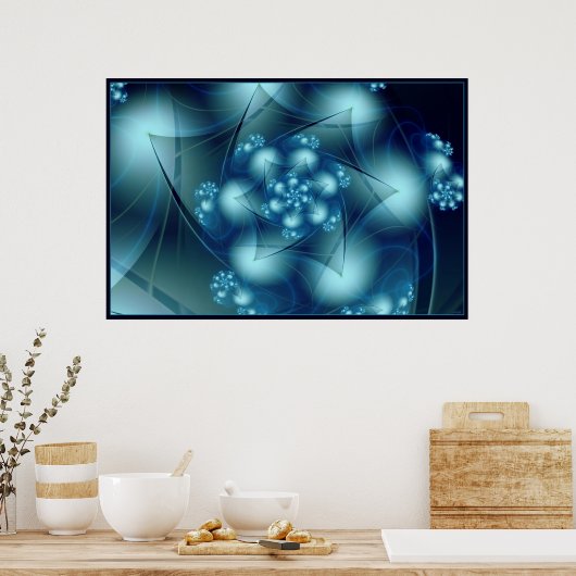 Cool Blue Poster (Keuken)