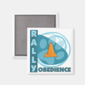 Cool Blue Rally gehoorzaamheid Magneet (Voorkant / Achterkant)