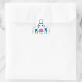 Cool Blue Robot Gifts Novelties Driehoek Sticker (Tas)