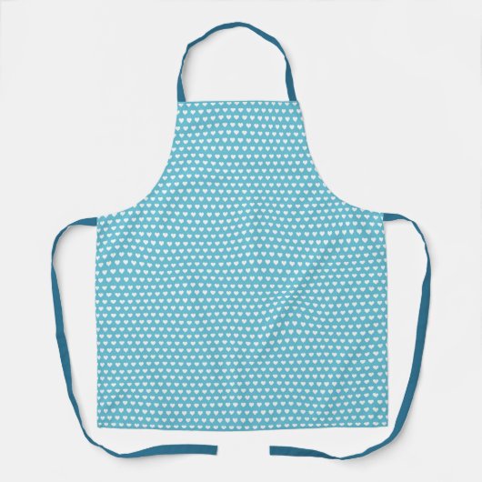 Cool Blue Schort w / Hearts Chef Baker Womens Scho (Voorkant)