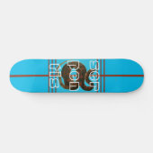 Cool Blue Serpent Design Skateboard pour débutants (Horz)