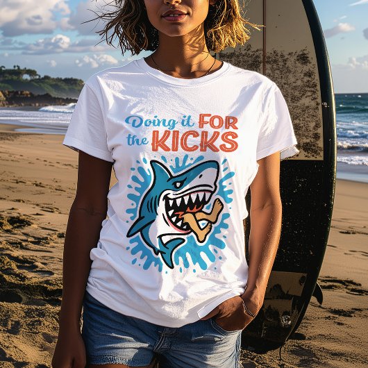 Cool Blue Shark voor vrouwen T-shirt