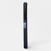Cool Blue Shiny Stainless Steel Metal 7 Case-Mate iPhone Case (Achterkant/links)