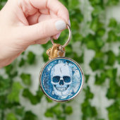 Cool Blue Skull Sleutelhanger (Hand)