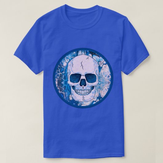 Cool Blue Skull T-shirt (Design voorkant)