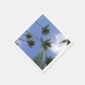 Cool Blue Sky en palmbomen Servet (Hoek)