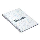 Cool Blue Stars Notitieboek (Rechterzijde)