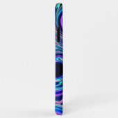 Cool Blue Turquoise Paars Pink Spiral Art Patroon Case-Mate iPhone Case (Achterkant/rechts)