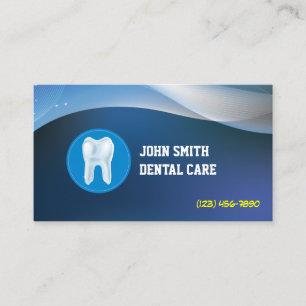 Cool Blue Waves Dental Care Visitekaartje