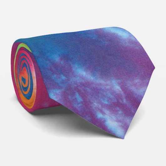Cool Blues Cravate teint cravate (Roulé)
