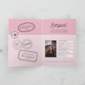 Cool Blush Parijspaspoort met Afbeelding Quinceañe (Binnen)