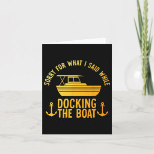 Cool Boat Art Voor Mannen Vrouwen Boating Docking Kaart