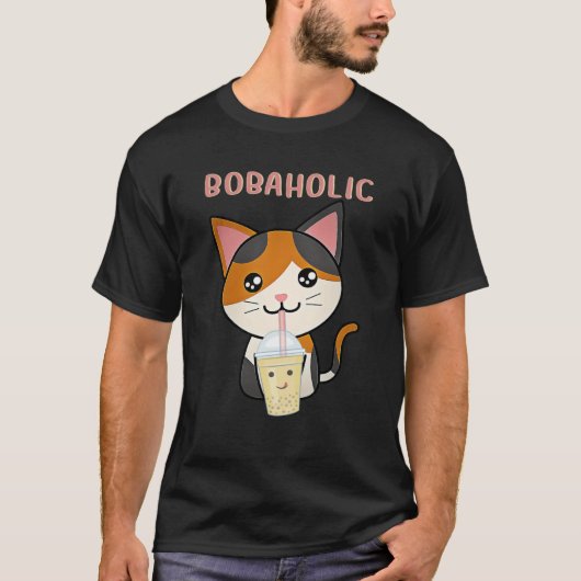 Cool Boba Holic Boba Bubble Tea   1 T-shirt (Voorkant)
