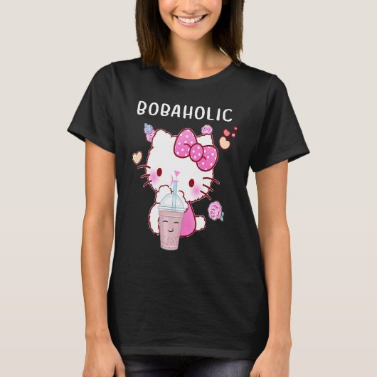 Cool Boba Holic Boba Bubble Tea Lovers T-shirt (Voorkant)