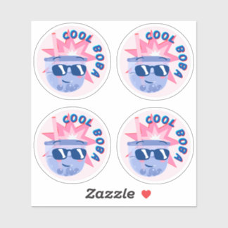 Cool Boba- Verpakking van 4 Sticker
