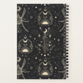 Cool Boho Skuls Étoiles Lune Carnet Spiral (Verso)
