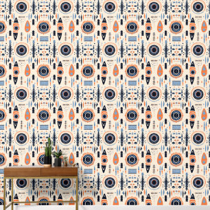 Cool Boho zuidwestelijke patroon betegeld Behang